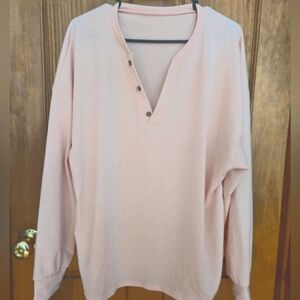 Pretty light pink long sleeve shirt
